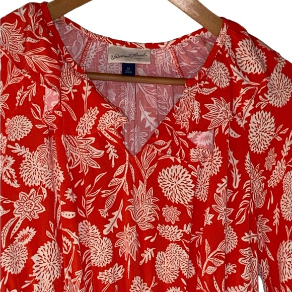 NWOT Universal Thread Floral Long Sleeve Ruffle Maxi Dress Size XS - Picture 9 of 15